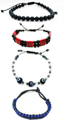 KINGSTYLEIMPEX Metal Charm Bracelet(Pack of 4)