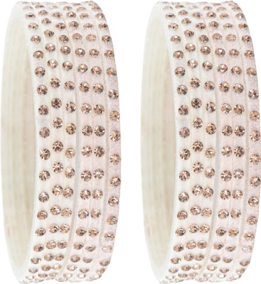 STYOLLO Glass Zircon Bangle Set(Pack of 12)