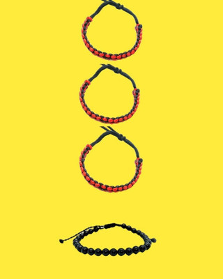KINGSTYLEIMPEX Dori Charm Bracelet(Pack of 4)