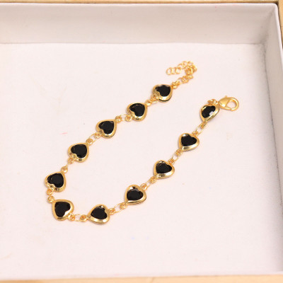 GlintGrace Alloy Crystal Gold-plated Charm Bracelet