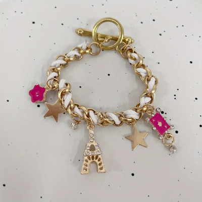 TVI Alloy Cubic Zirconia Gold-plated Bracelet