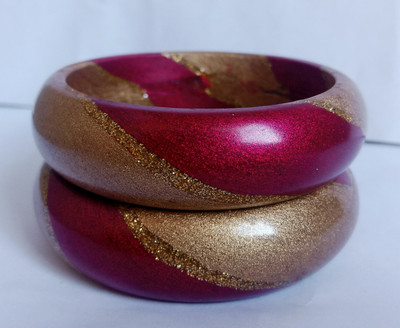 Lahti wala lac Lac Bangle(Pack of 2)