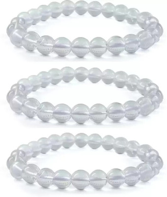 SUKHAD Crystal Quartz Bracelet Set(Pack of 3)