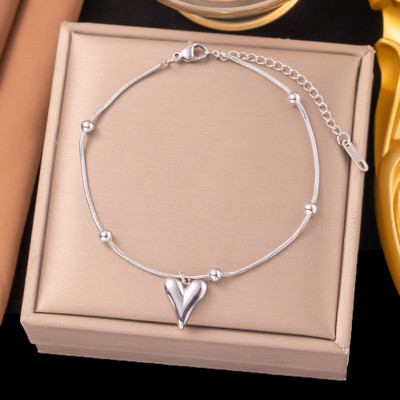MYKI Stainless Steel Gold-plated Charm Bracelet