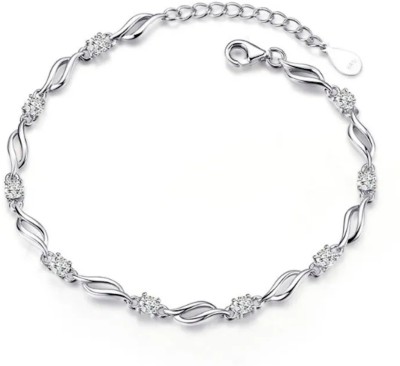 Nilu's Collection Alloy Sterling Silver Bracelet