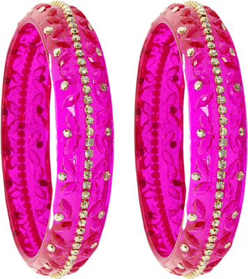 LAVAZZA Glass Beads, Diamond, Zircon Kada(Pack of 2)