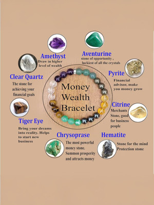 PYR Fashion Crystal Beads, Agate, Crystal, Jade, Quartz Bracelet