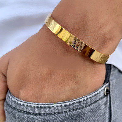 ADF Stainless Steel Gold-plated Bracelet