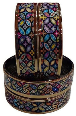 Arwazmind Glass Bangle Set(Pack of 4)