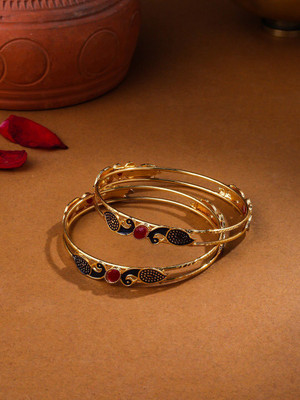 ANOUK Alloy Gold-plated Bangle Set(Pack of 2)