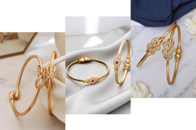 Hetshree Brass Diamond Gold-plated Bangle(Pack of 6)