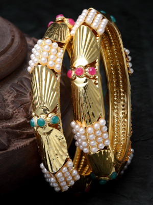 Sukkhi Alloy Gold-plated Bangle Set(Pack of 2)