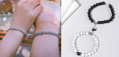 P R Production Brass Charm Bracelet(Pack of 2)