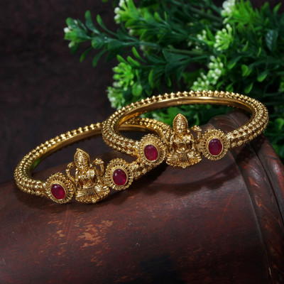 Atulya Brass Gold-plated Bangle(Pack of 2)