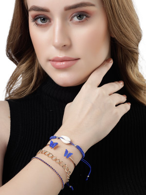Scintillare by Sukkhi Alloy Gold-plated Bracelet Set(Pack of 4)