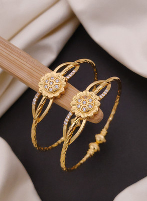 RARE ONE STUDIO Alloy Gold-plated Bangle Set(Pack of 2)