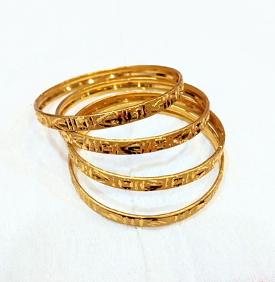 shree balaji gold Copper Gold-plated Bangle Set(Pack of 4)