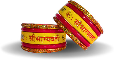 SHADI JODA Lac Bangle Set(Pack of 10)