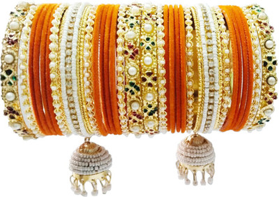 DONERIA Metal Zircon Bangle(Pack of 30)
