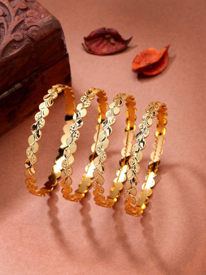 ANOUK Alloy Gold-plated Bangle Set(Pack of 4)