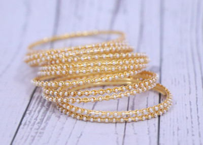 Honbon Alloy Bangle Set(Pack of 12)