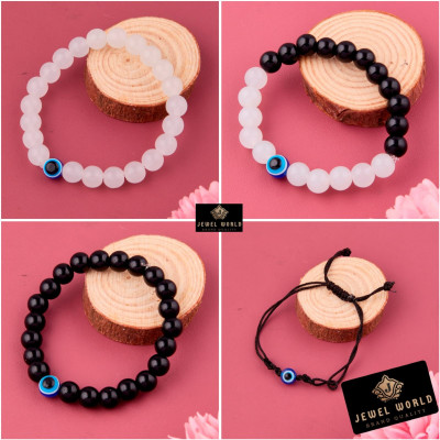 Jewel WORLD Fabric, Crystal, Alloy Cubic Zirconia, Crystal Gold-plated Bracelet Set(Pack of 4)
