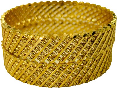 maa sitala store Brass Gold-plated Bangle(Pack of 2)