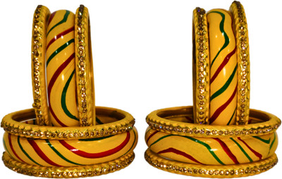 Lahthi Wala Lac Bangle Set(Pack of 10)