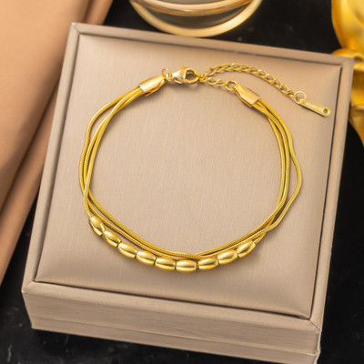 MYKI Stainless Steel Gold-plated Kada