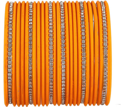 Zulka Get Your Traditions Metal Zircon Bangle Set(Pack of 26)