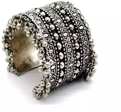 Samridhi DC Metal, Oxidised Silver, Alloy Bangle