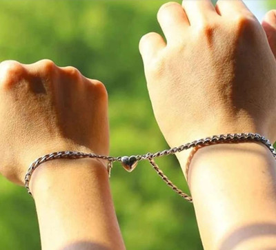 MAATRCHAAYA Alloy Sterling Silver Bracelet Set(Pack of 2)