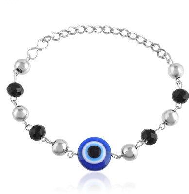 morir Stainless Steel Beads Silver Bracelet
