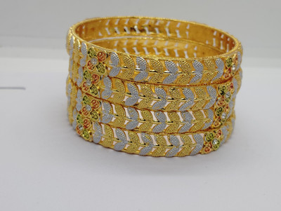 AARTISAI Alloy Gold-plated Bangle Set(Pack of 4)