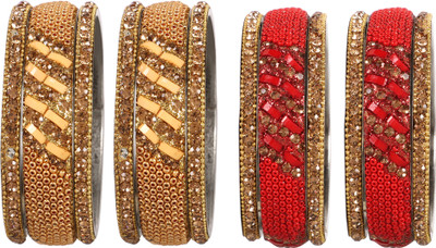 Terraband Alloy Crystal Bangle Set(Pack of 12)