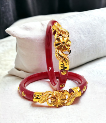 SUNISKA Plastic Gold-plated Shakha Pola(Pack of 2)