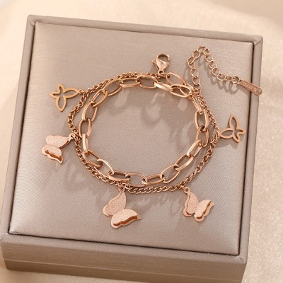 Mj click cart Brass Gold-plated Bracelet