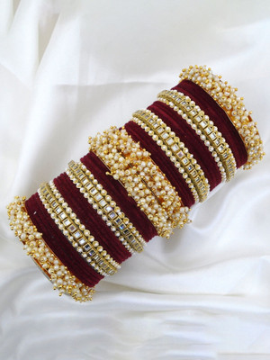 RENOY Metal Bangle Set(Pack of 2)