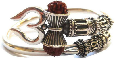 Sadnya Stainless Steel Rhodium Kada