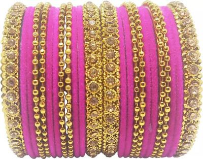 Terraband Alloy Crystal Bangle Set(Pack of 24)
