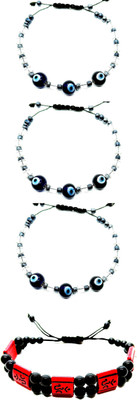 KINGSTYLEIMPEX Dori Beads Charm Bracelet(Pack of 4)