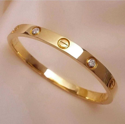Shopycartt Alloy Cubic Zirconia Gold-plated Bracelet
