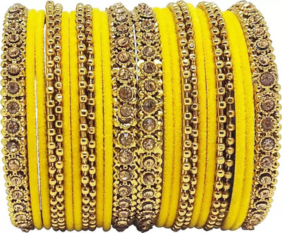 Terraband Alloy Crystal Bangle Set(Pack of 24)