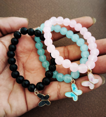 Amit Fashion Alloy Beads Bracelet(Pack of 3)