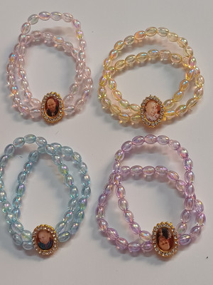 GURU JI CREATION Metal, Stone, Howlite, Crystal, Plastic Bracelet Set(Pack of 4)