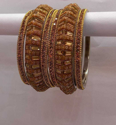 Rajwadi Alloy Silver Bangle Set(Pack of 6)
