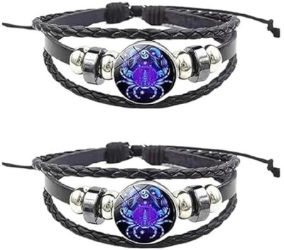 Darvi Leather Bracelet(Pack of 2)