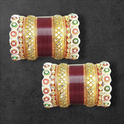 Vjy Plastic Beads, Crystal Chudas(Pack of 2)