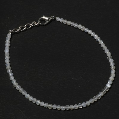 Silver Aura Creations Sterling Silver Moonstone Bracelet