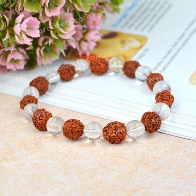 Jefrox Jewels Rudraksha Beads Bracelet